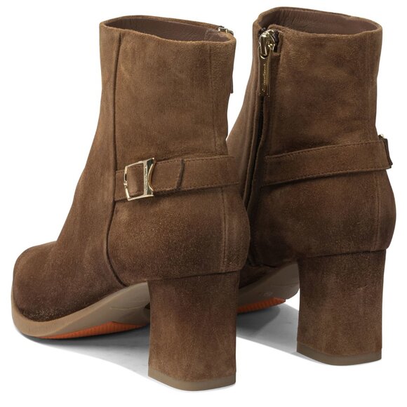 Santoni Suede Ankle Boots 65Mm IT 38 Women - Picture 4 of 5